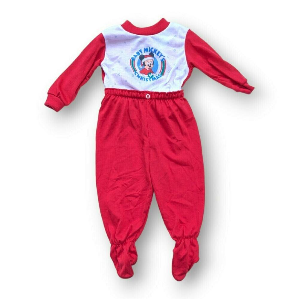 Vintage Mickey's Christmas Outfit Size 18 Months
